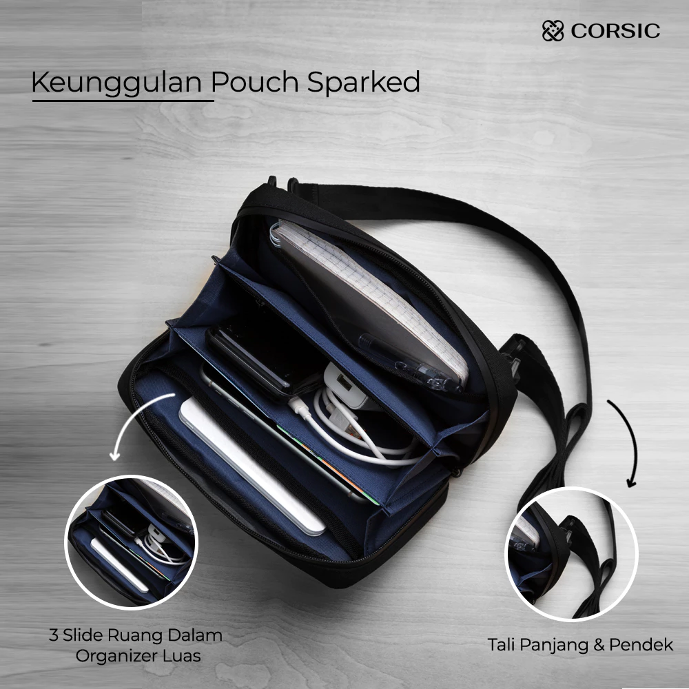 corsic tas pouch sparked