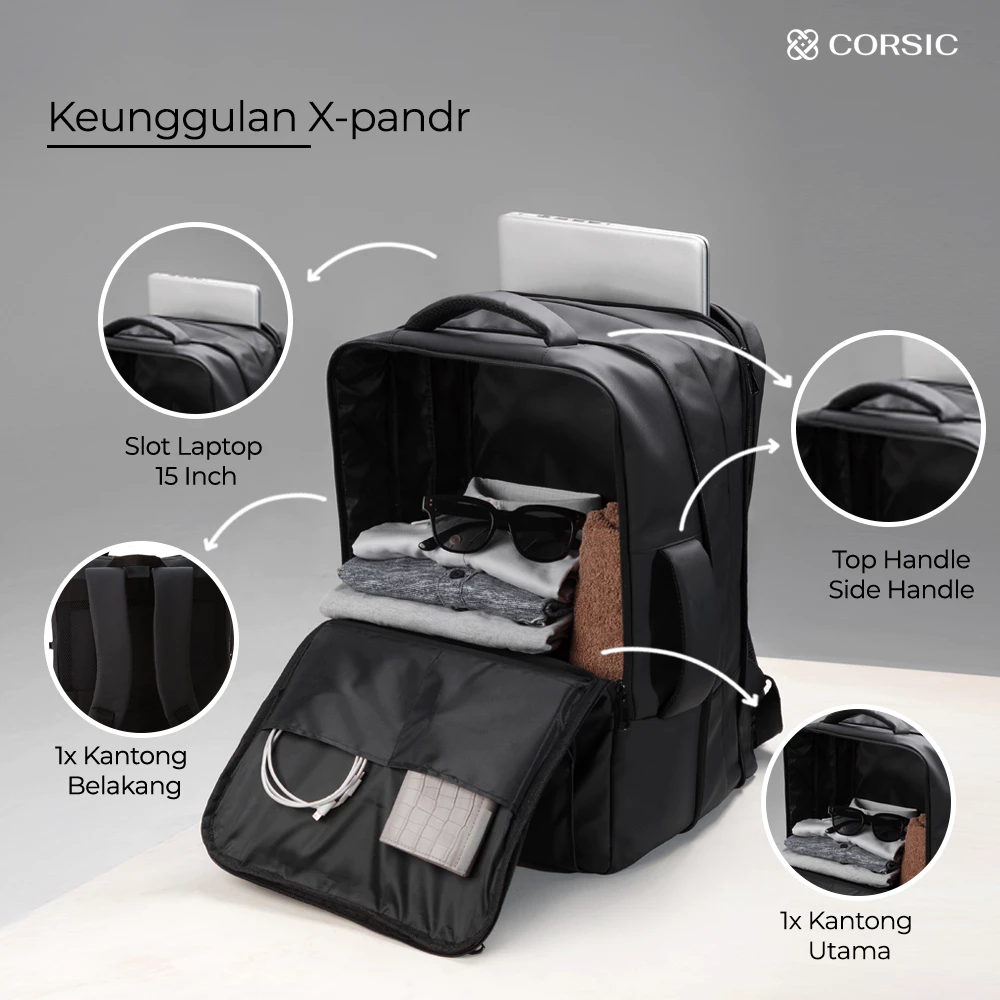 corsic fitweek tas olahraga gym tas kerja multifungsi