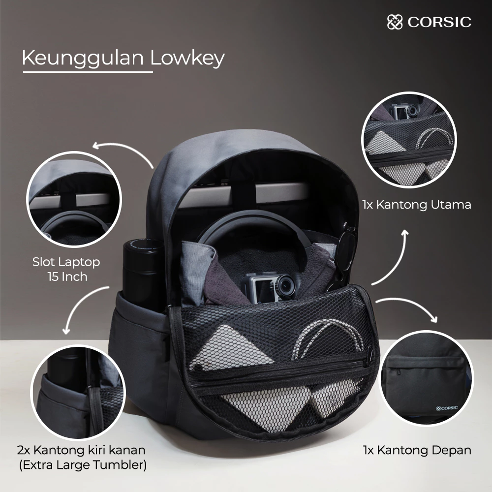 corsic lowkey tas ransel